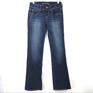 American Eagle Slim Bootcut dark blue jeans sz 4